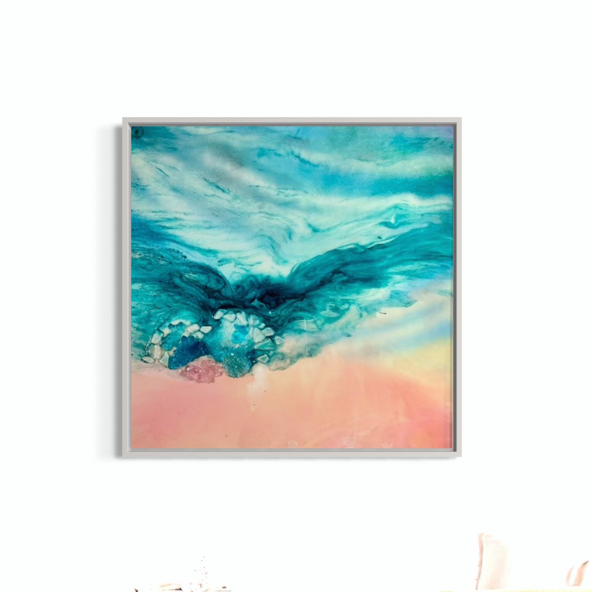 Laguna Beach Vibes 1  55x55cm FRAMED