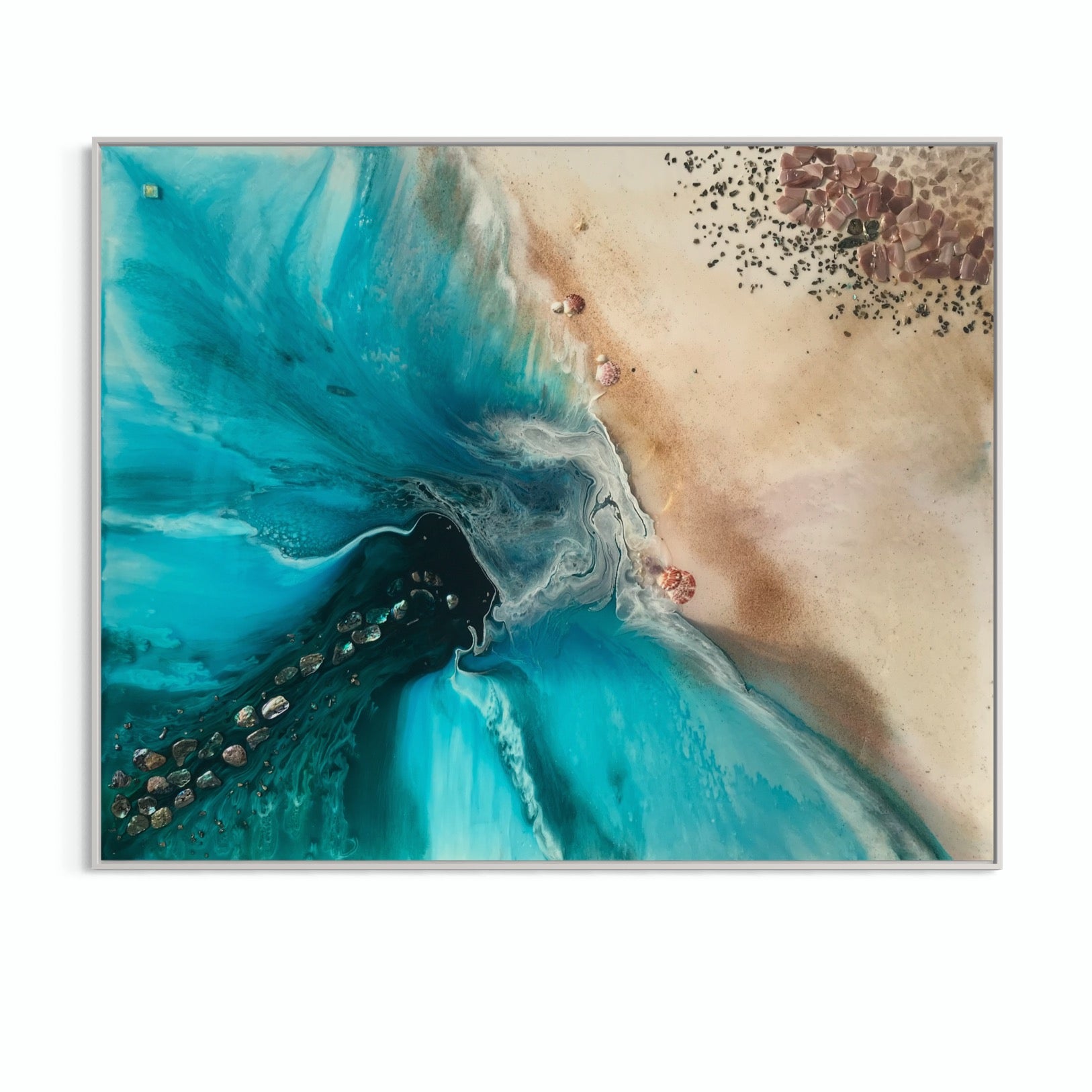 Rise Above. Abstract Beach. Original Artwork 120x150cm