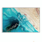 Rise Above 6.0 90x130cm with New Zealand Abalone Shells. FRAMED