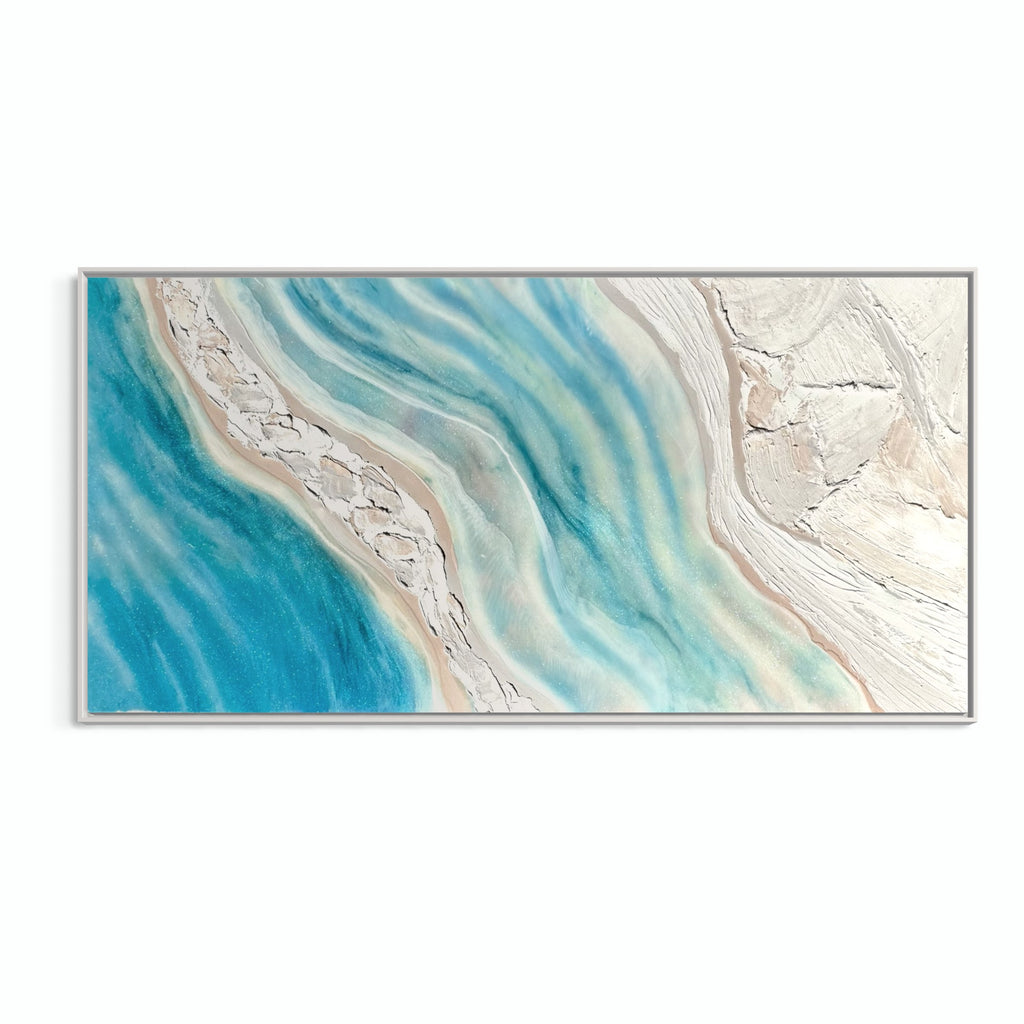 Whitehaven 90x180cm with Sand FRAMED