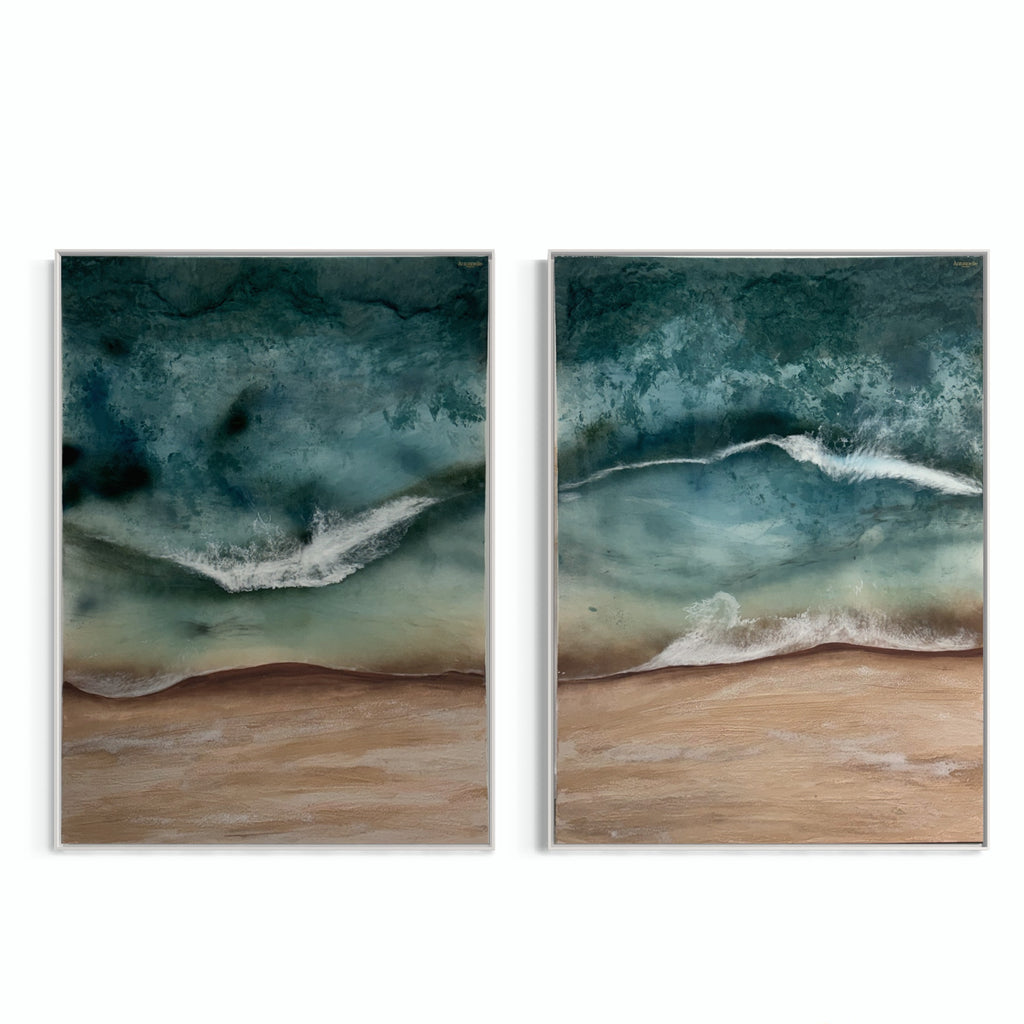 Whitsundays Set 1&2    180x120cm (120x90cm each)    FRAMED