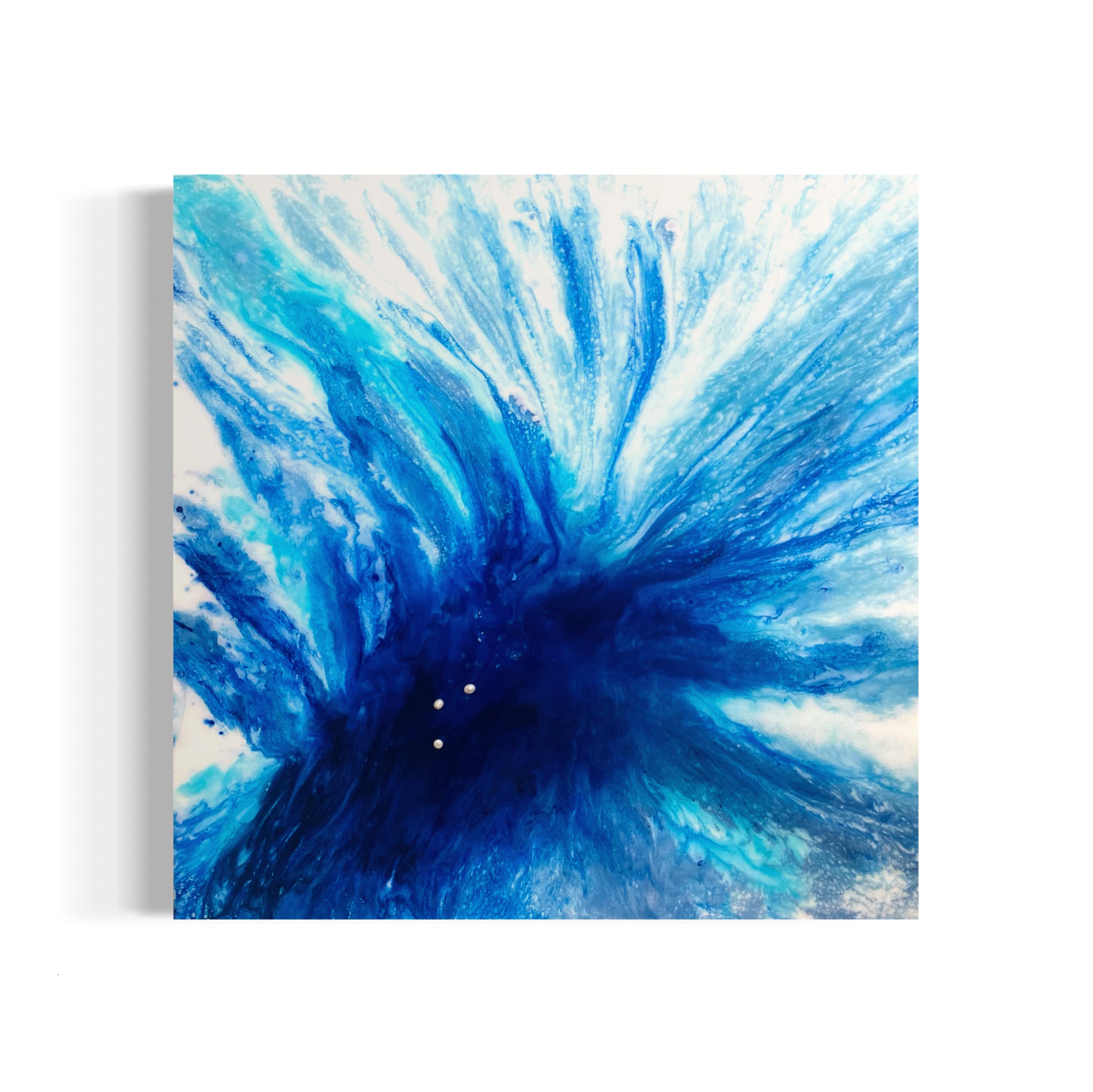 My Ultramarine Heaven. Original Abstract  Artwork. 60x60cm Framed.