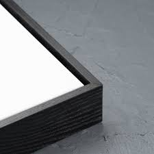 Black shadow box frame