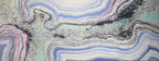 Light Blue Crystal Reef  Landscape Crystal Artwork with quartz