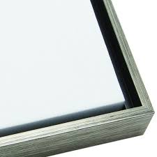 Silver shadow box frame