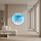 Coogee Vibe. Round Acrylic Beach Artwork.  Round Perspex Print
