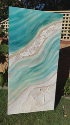 Whitehaven 90x180cm with Sand FRAMED