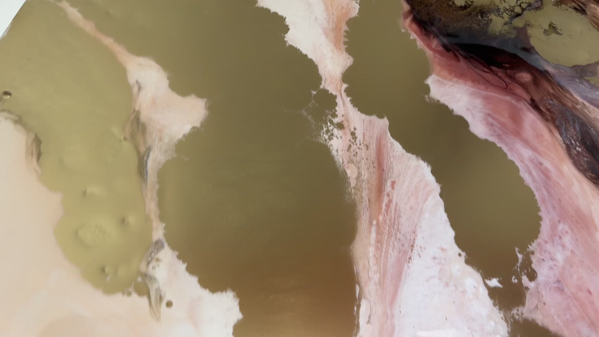 -Gold and Brown Abstract Landscape. Original Artwork