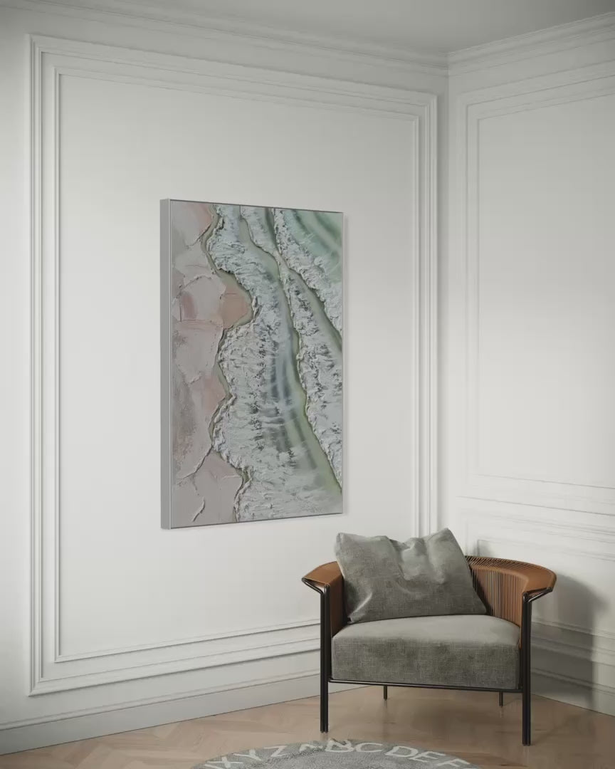 Whitsundays Green Tide - Original Textured Artwork 90x120cm