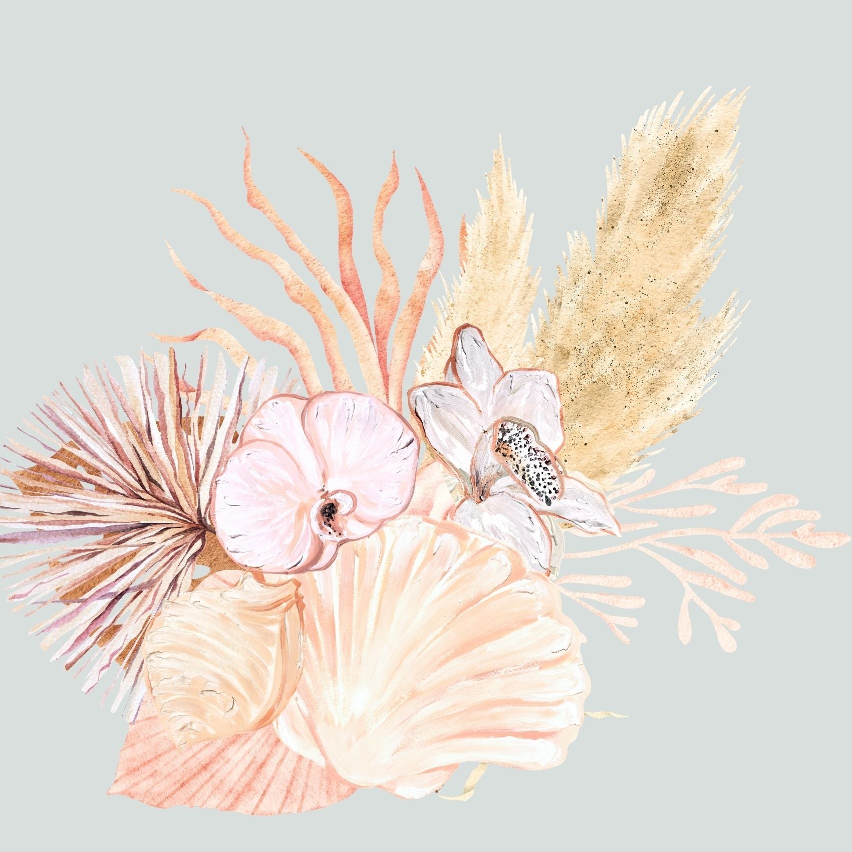 Seashells and Orchids 2