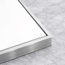 Silver shadow box frame