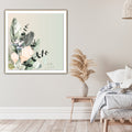 Protea 1 Australian Wildflower. Limited edition Print. Square