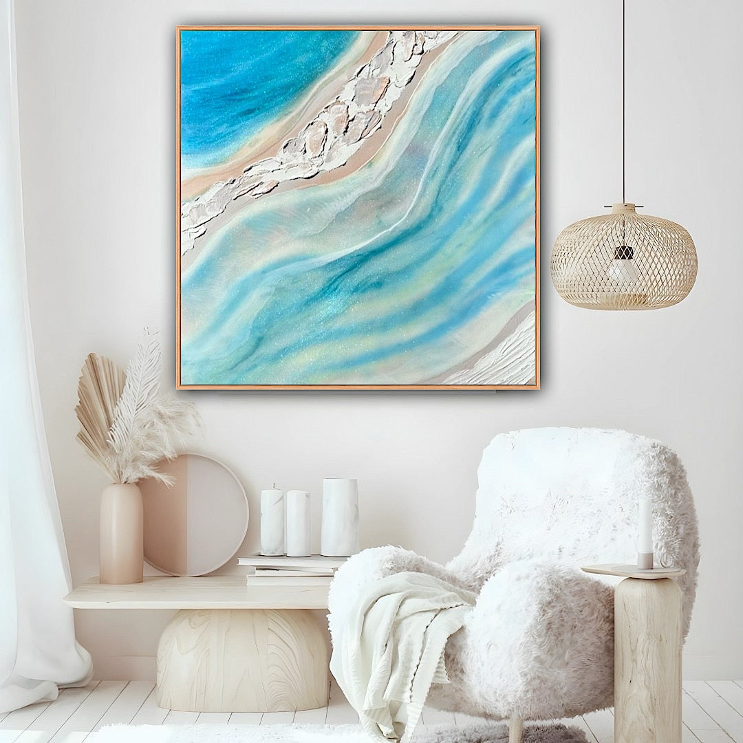 Whitehaven Australian Coast. Limited edition Print. Square