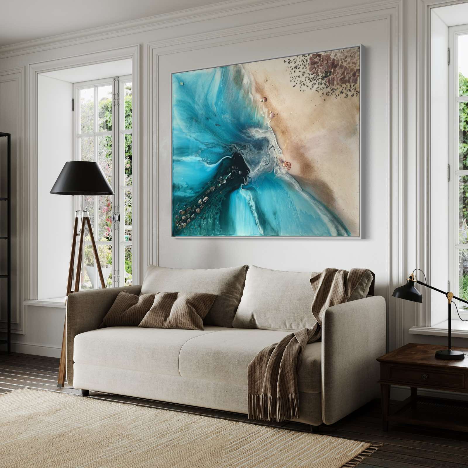 Rise Above Coastal Abstract Ocean Limited Edition Print