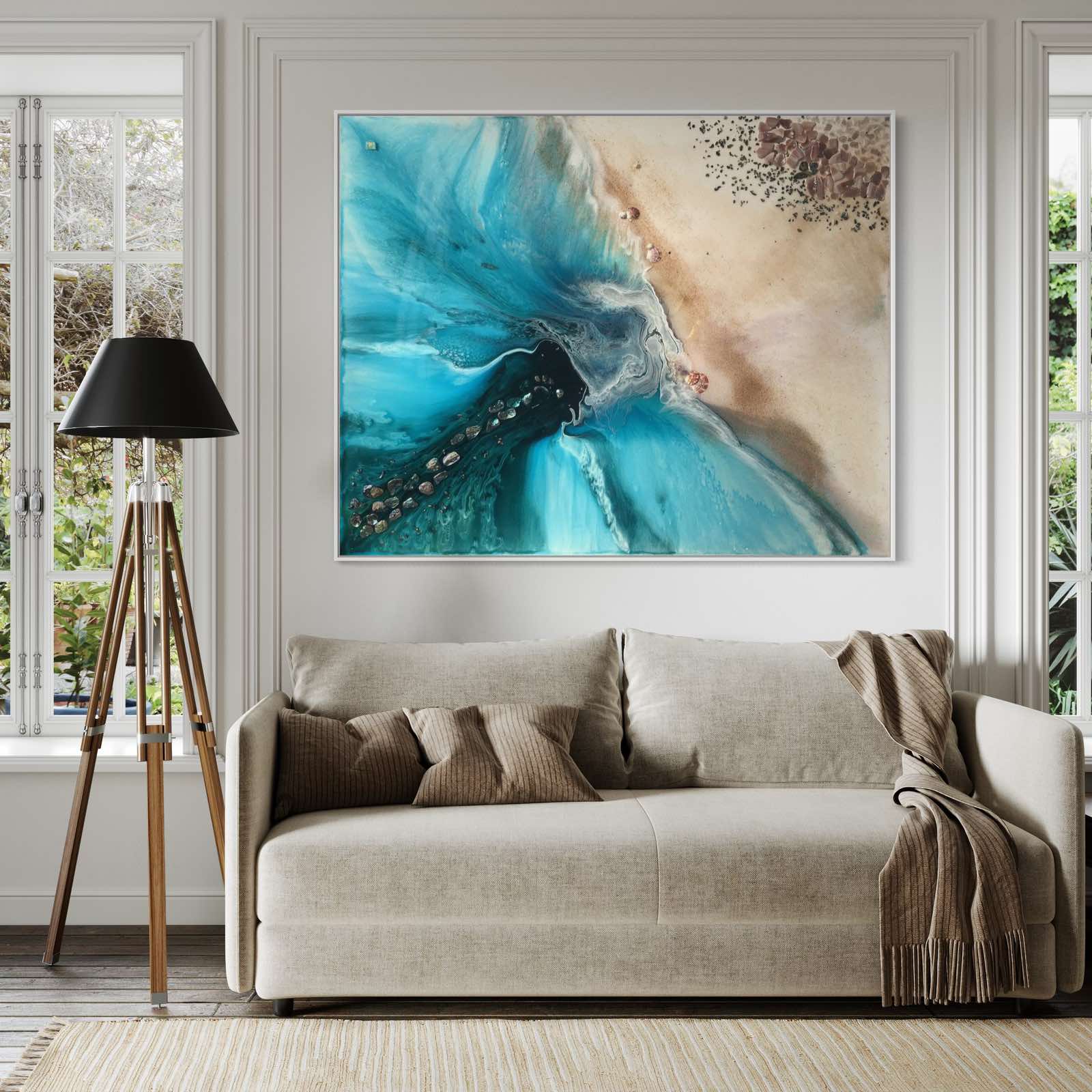 Rise Above Coastal Abstract Ocean Limited Edition Print