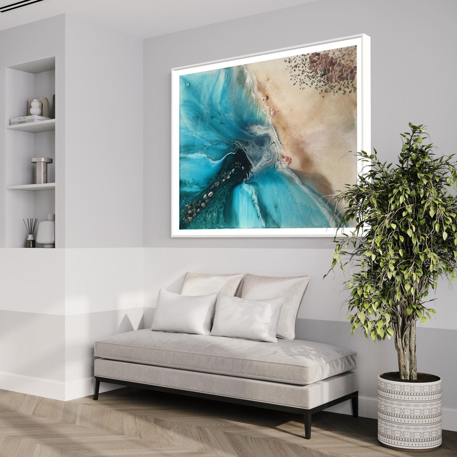 Rise Above Coastal Abstract Ocean Limited Edition Print