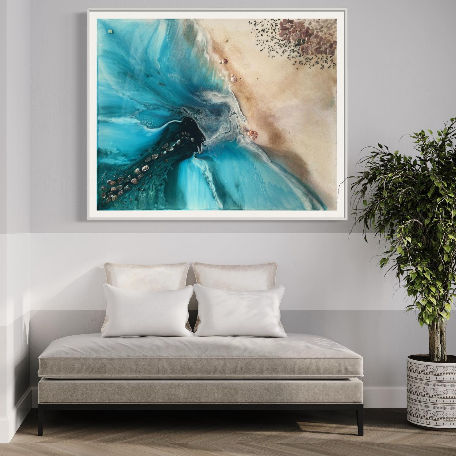 Rise Above Coastal Abstract Ocean Limited Edition Print