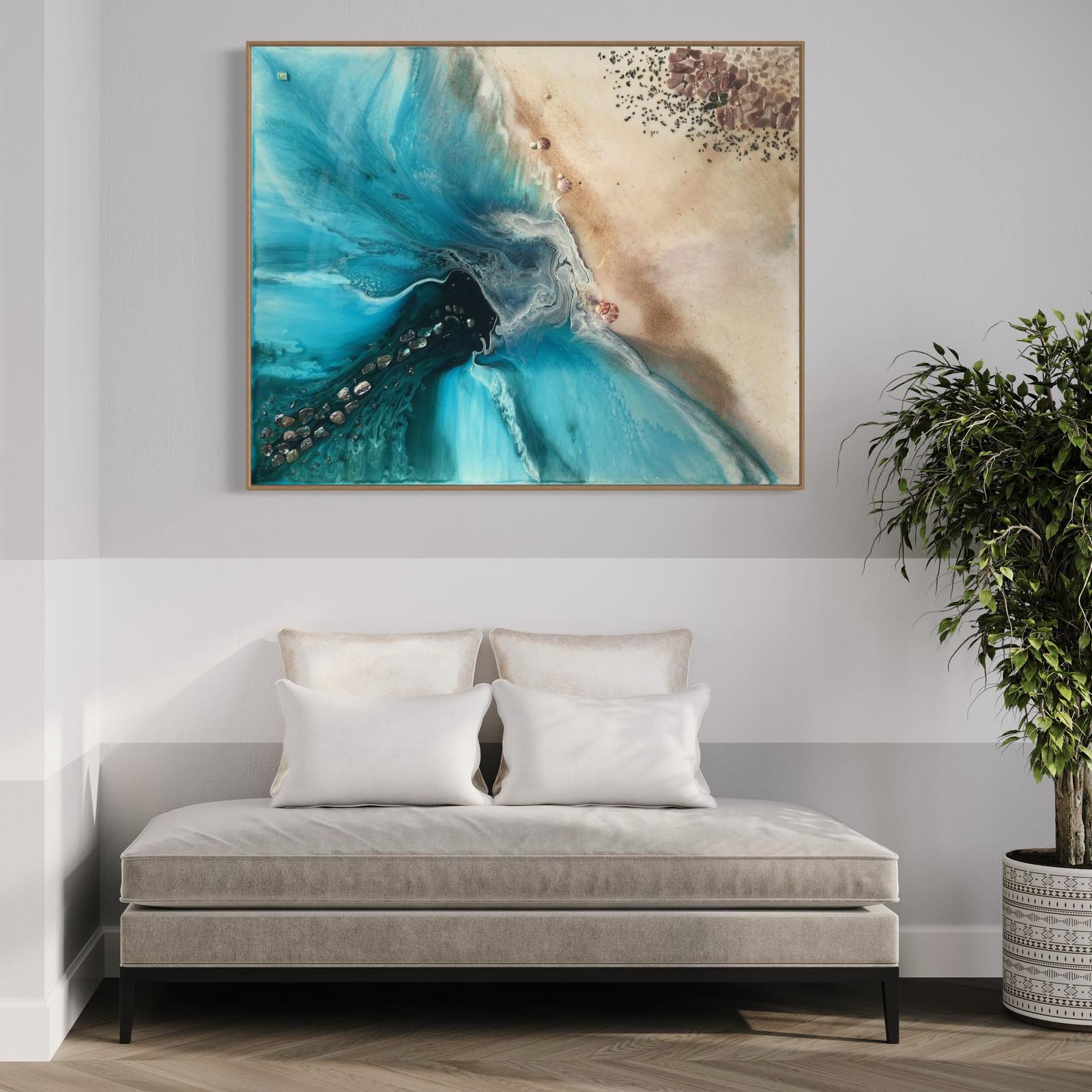 Rise Above Coastal Abstract Ocean Limited Edition Print