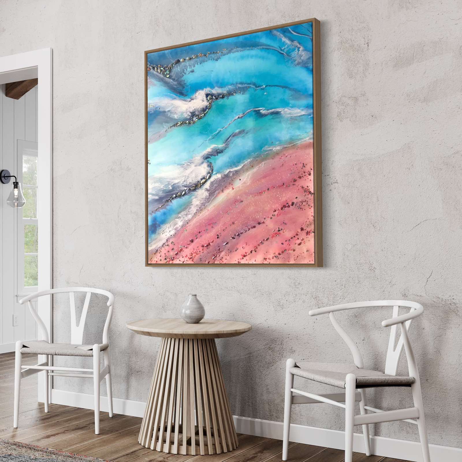 Azure Coastline with Abalone Shells and Corals Ocean Limited Edition Print