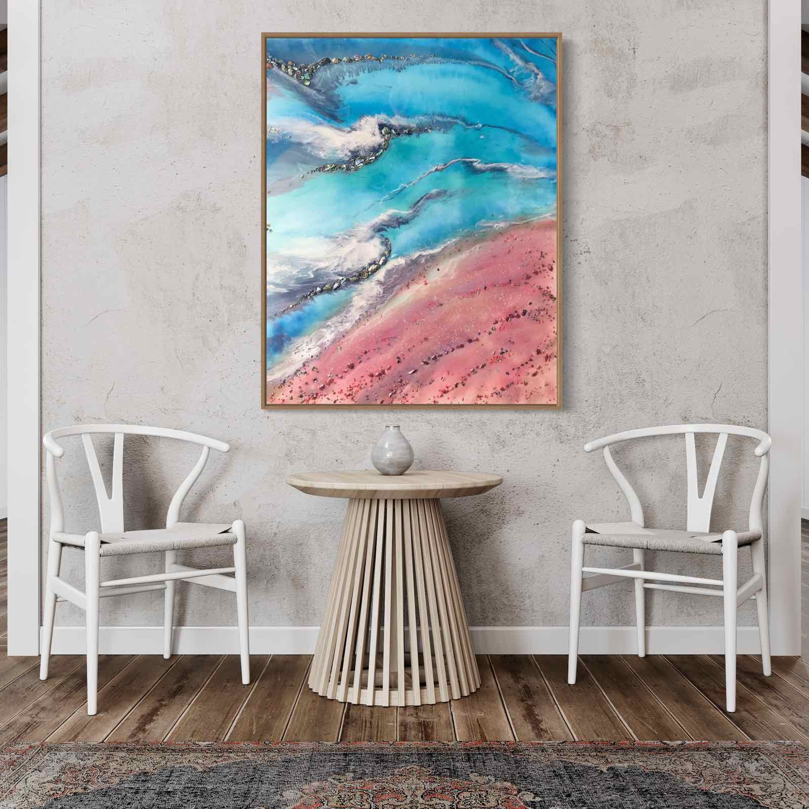 Azure Coastline with Abalone Shells and Corals Ocean Limited Edition Print