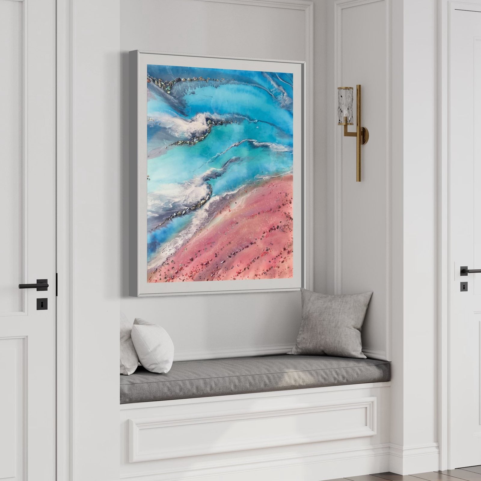 Azure Coastline with Abalone Shells and Corals Ocean Limited Edition Print