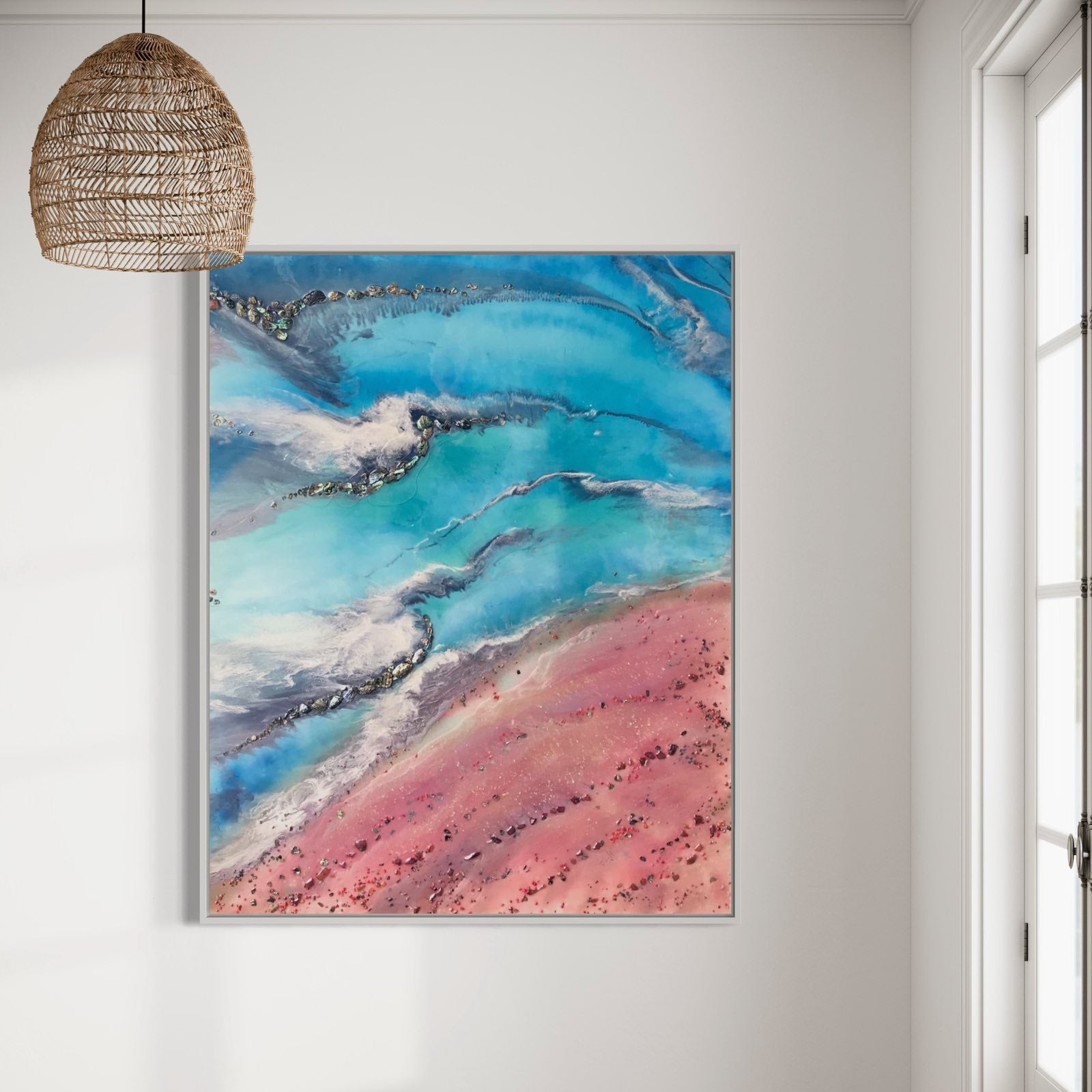 Azure Coastline with Abalone Shells and Corals Ocean Limited Edition Print