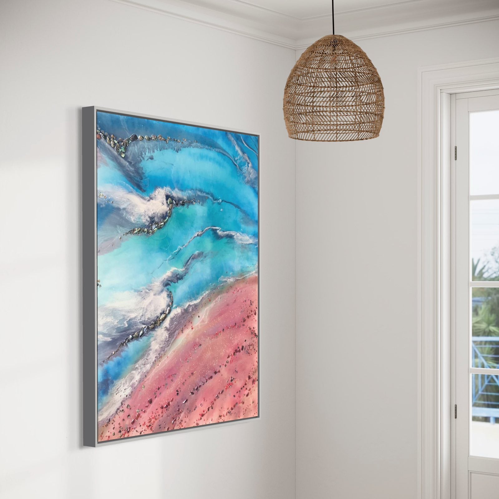 Azure Coastline with Abalone Shells and Corals Ocean Limited Edition Print