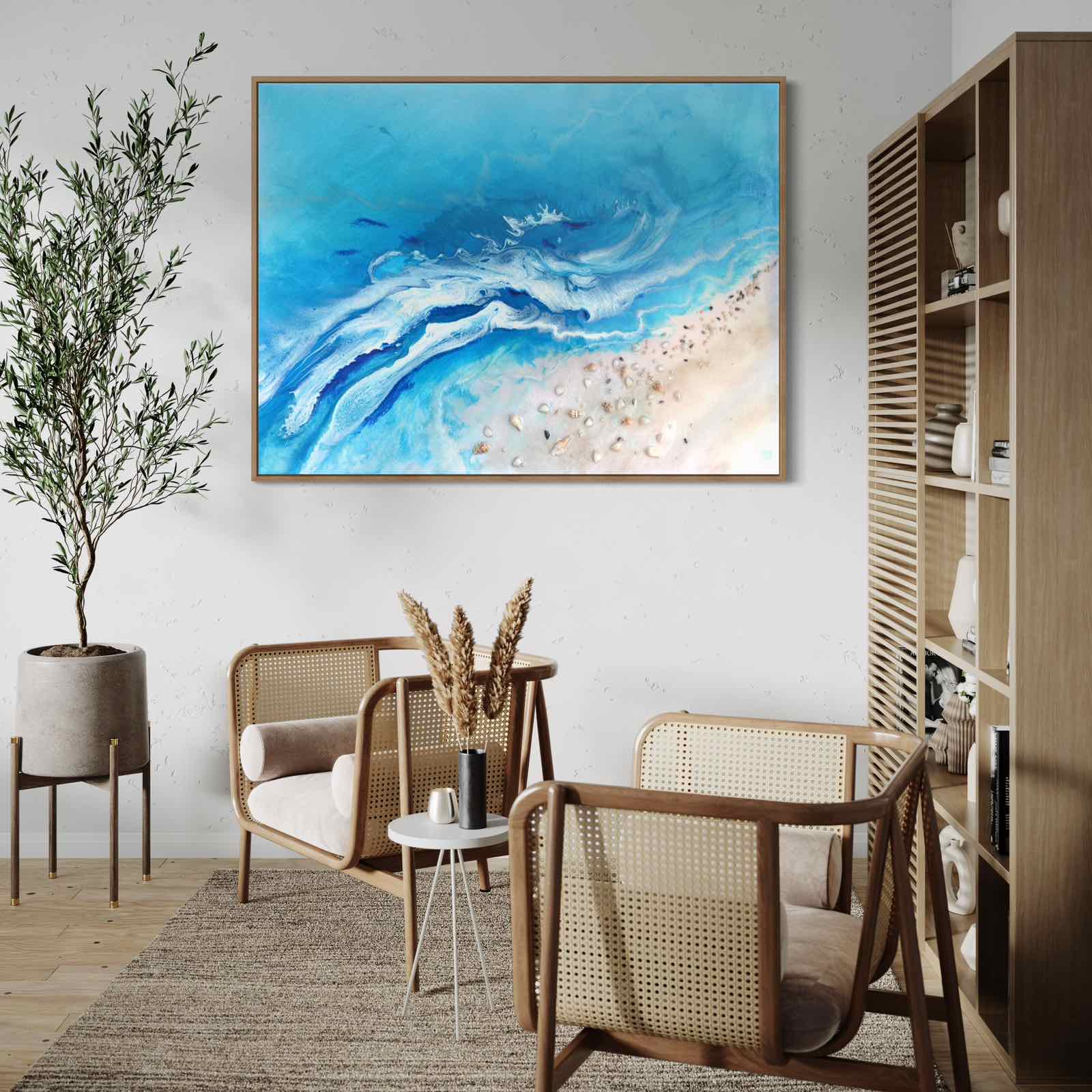 Bali Utopia Ocean Artwork. Limited Edition Print