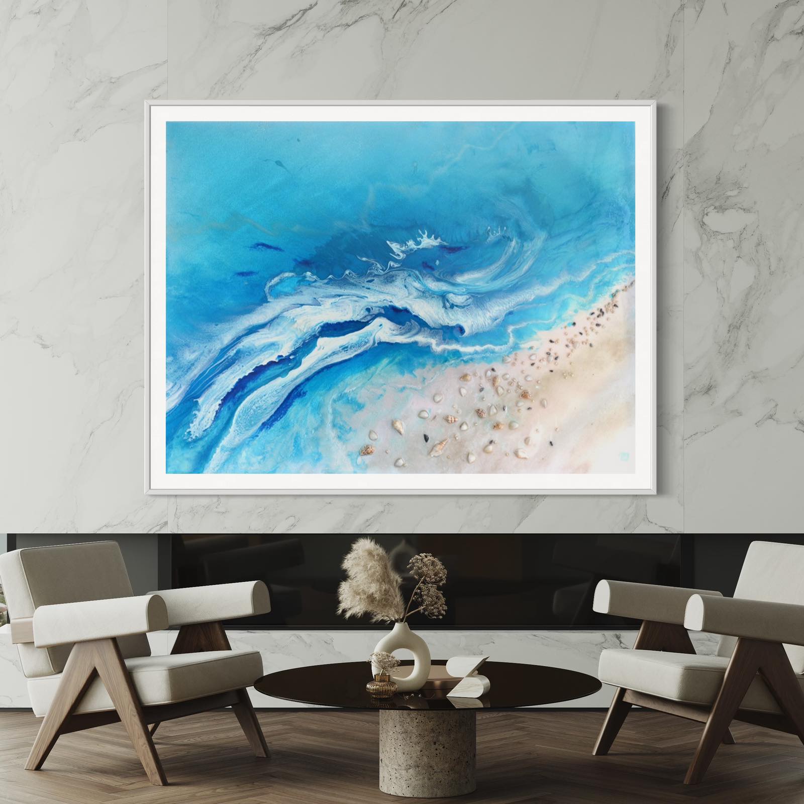 Bali Utopia Ocean Artwork. Limited Edition Print