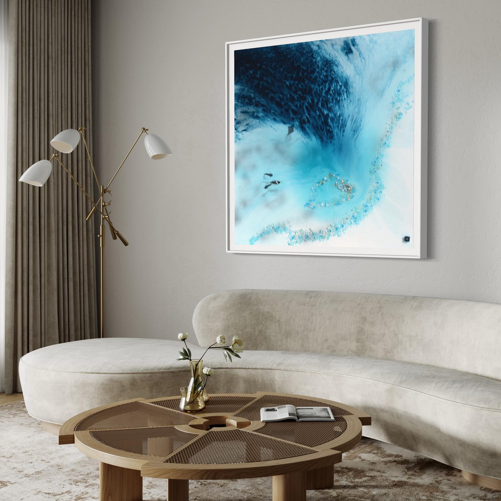 Blue Lagoon - Jewel Reef Abstract Ocean Limited Edition Print