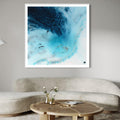 Blue lagoon. Australian Coast. Limited edition Print. Square
