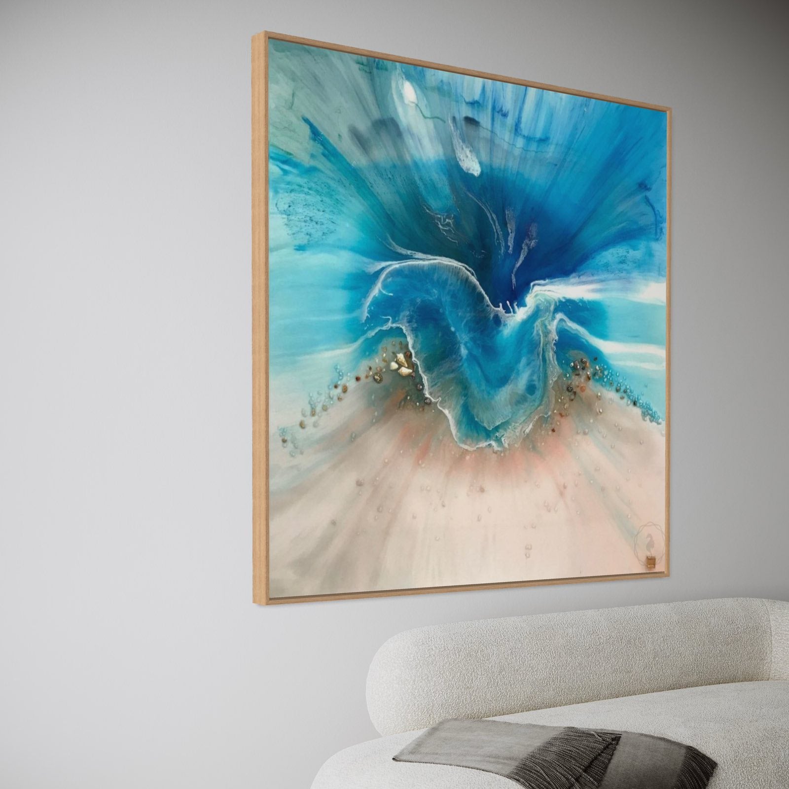 Coogee Vibe Abstract Coastal Artwork  Ocean Limited Edition Print