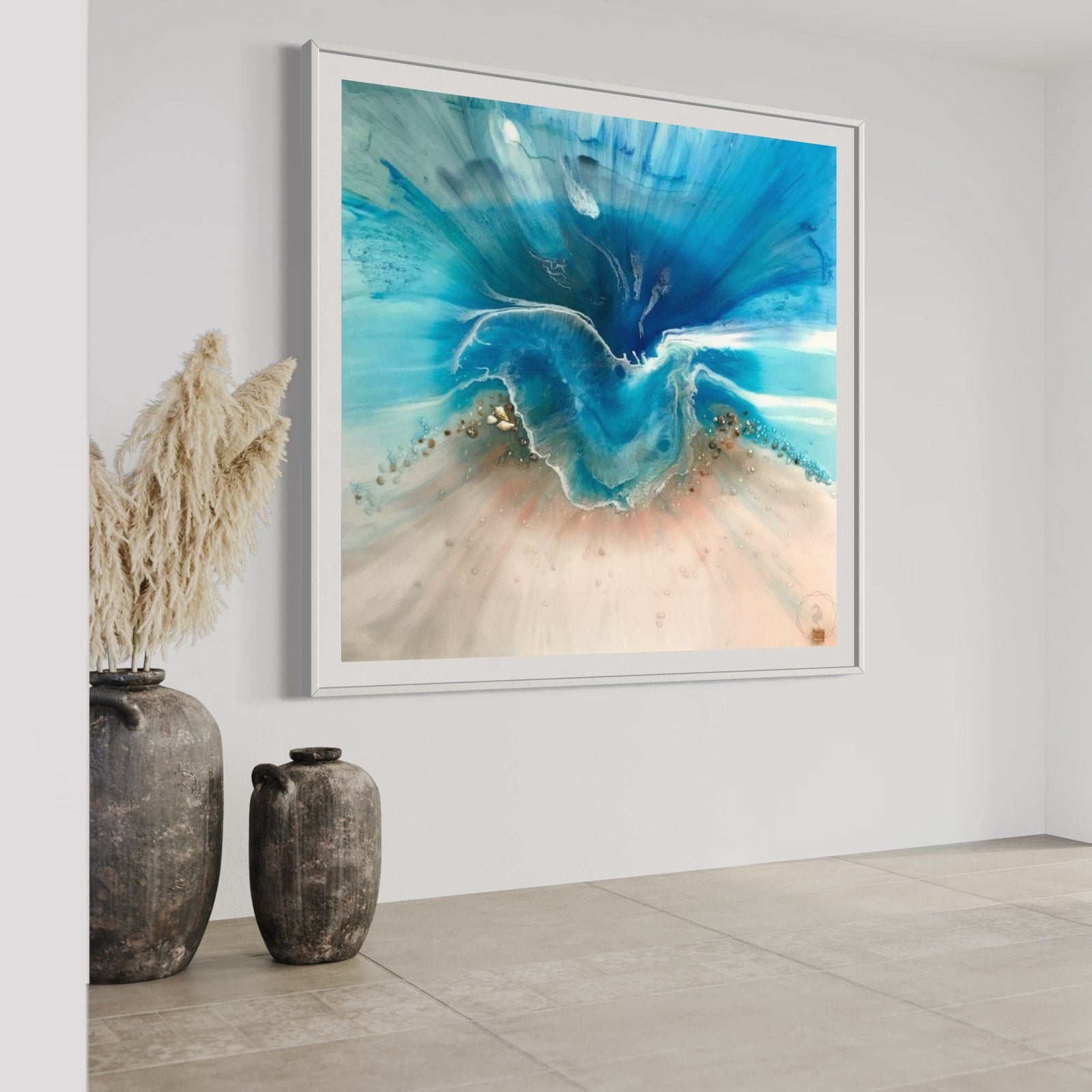 Coogee Vibe Abstract Coastal Artwork  Ocean Limited Edition Print