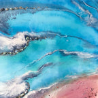 Azure Coastline with Abalone Shells and Corals Ocean Limited Edition Print