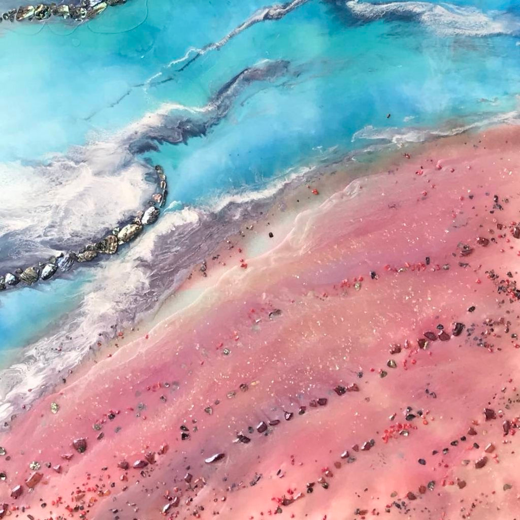 Azure Coastline with Abalone Shells and Corals Ocean Limited Edition Print