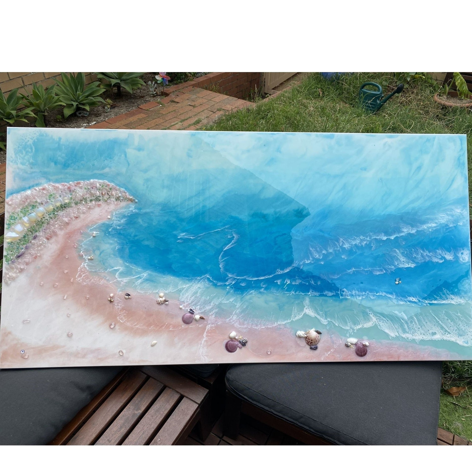 BOUNTY DREAM sky blue with roze quartz crystals