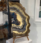 Gold Titanium Aura Freeform Crystal with Titanium aura quartz