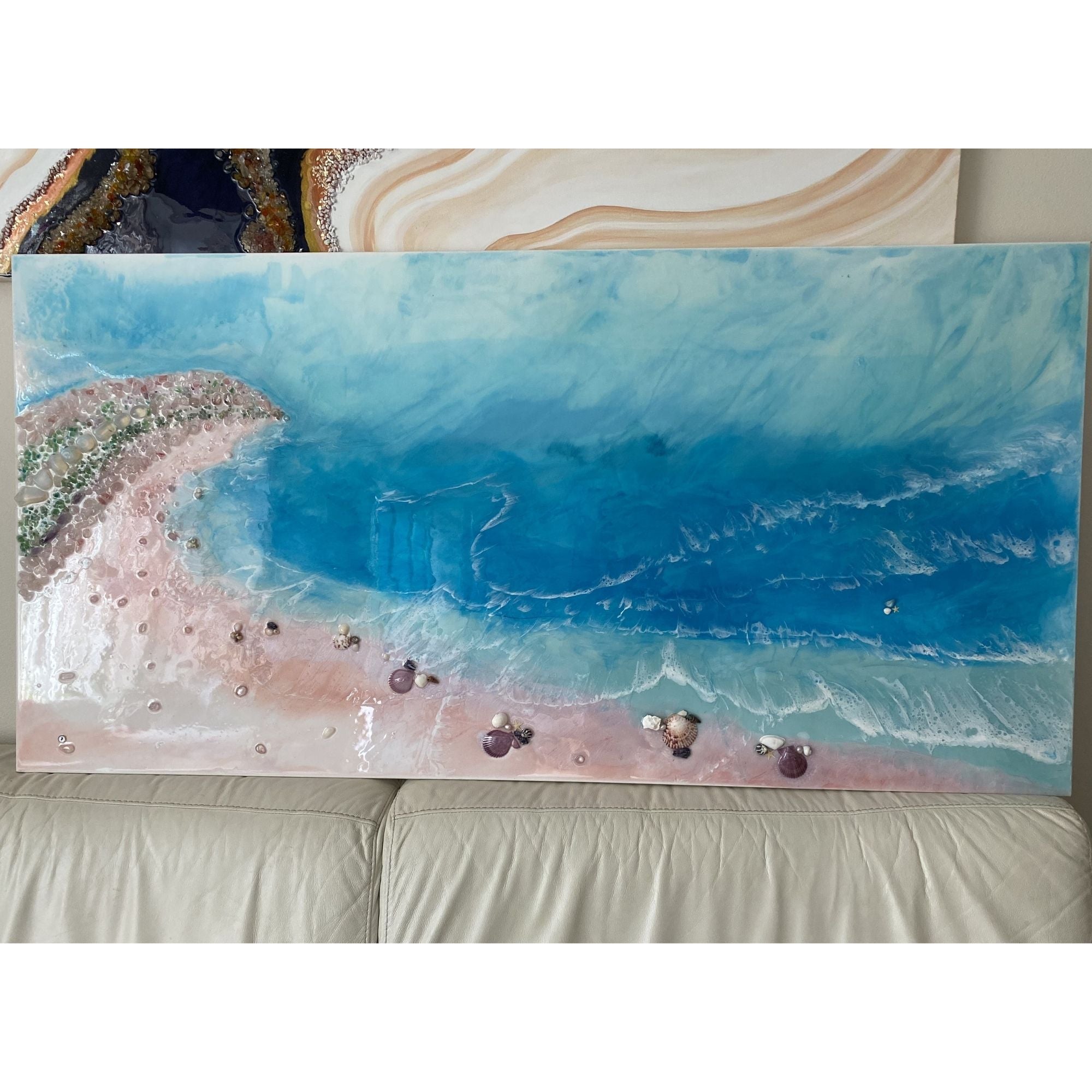 BOUNTY DREAM sky blue with roze quartz crystals