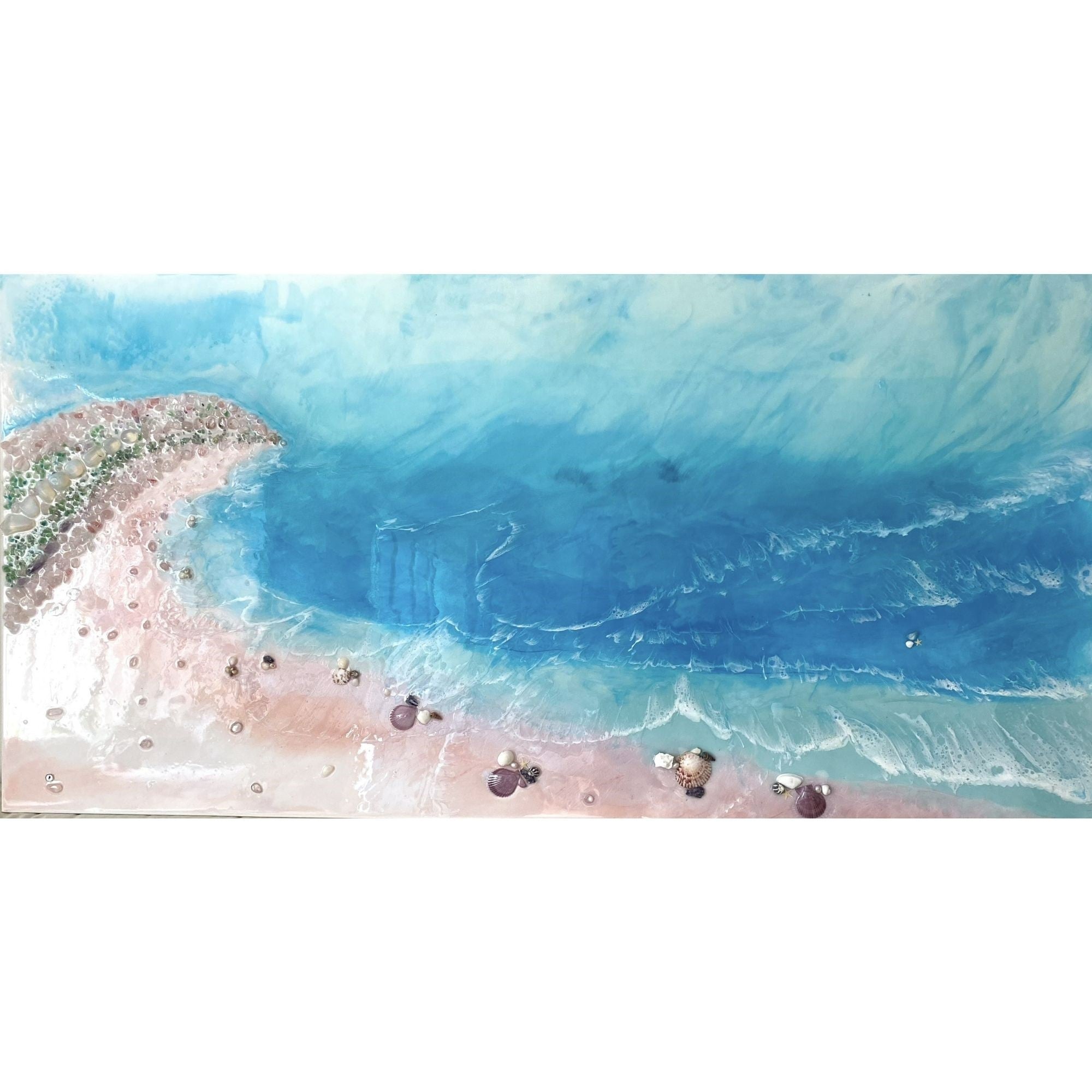 BOUNTY DREAM Bounty Dream Whitsundays - Whitehaven Beach - Heart Reef - Great Barrier Reef  Ocean  blue with roze quartz crystals