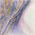 Light Amethyst Gemstone Artwork with Amethyst. COMMISSION