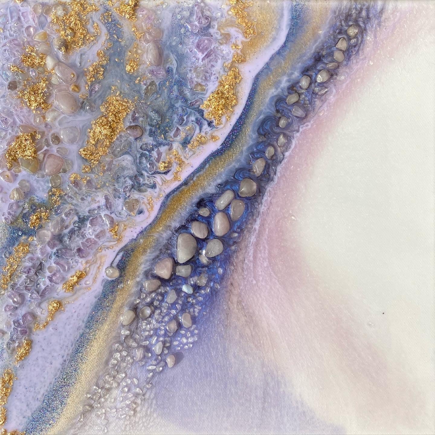 Light Amethyst Gemstone Artwork with Amethyst. COMMISSION