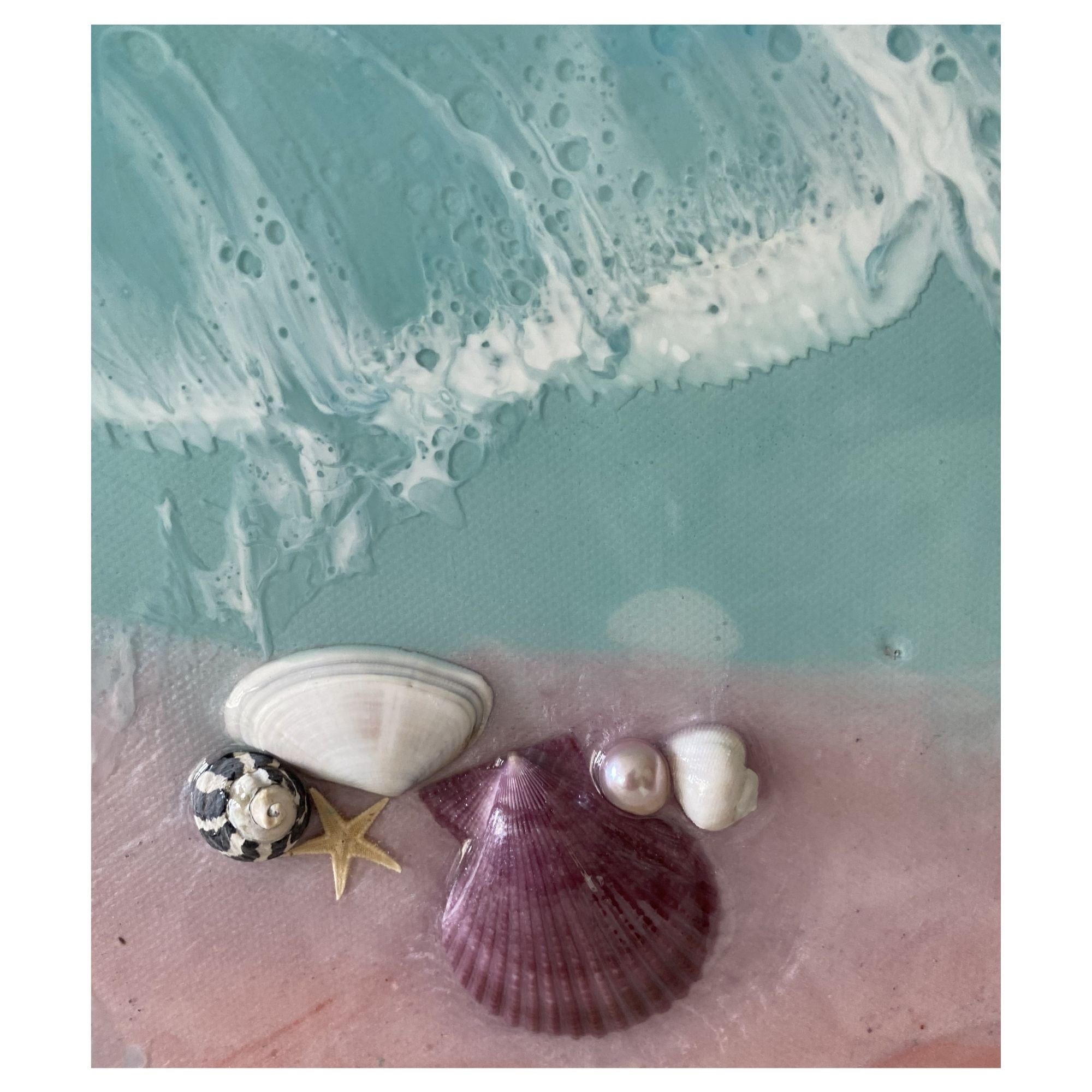 BOUNTY DREAM sky blue with roze quartz crystals