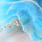 Abstract Ocean. Light Blue. Coogee Vibe 2. Art Print. Antuanelle 3 Ocean Artwork. Limited Edition Print