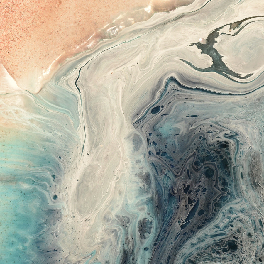 Abstract Beach. Rise Above Swell Neutral Ocean. Art Print. Antuanelle 6 Ocean Seascape. Limited Edition Print