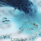 Blue lagoon. Australian Coast. Limited edition Print. Square