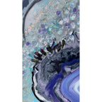 Light Blue Crystal Reef  Landscape Crystal Artwork with quartz