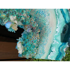 Moonlight Geode Freeform with Moonstones and swarovski crystals 84X120CM