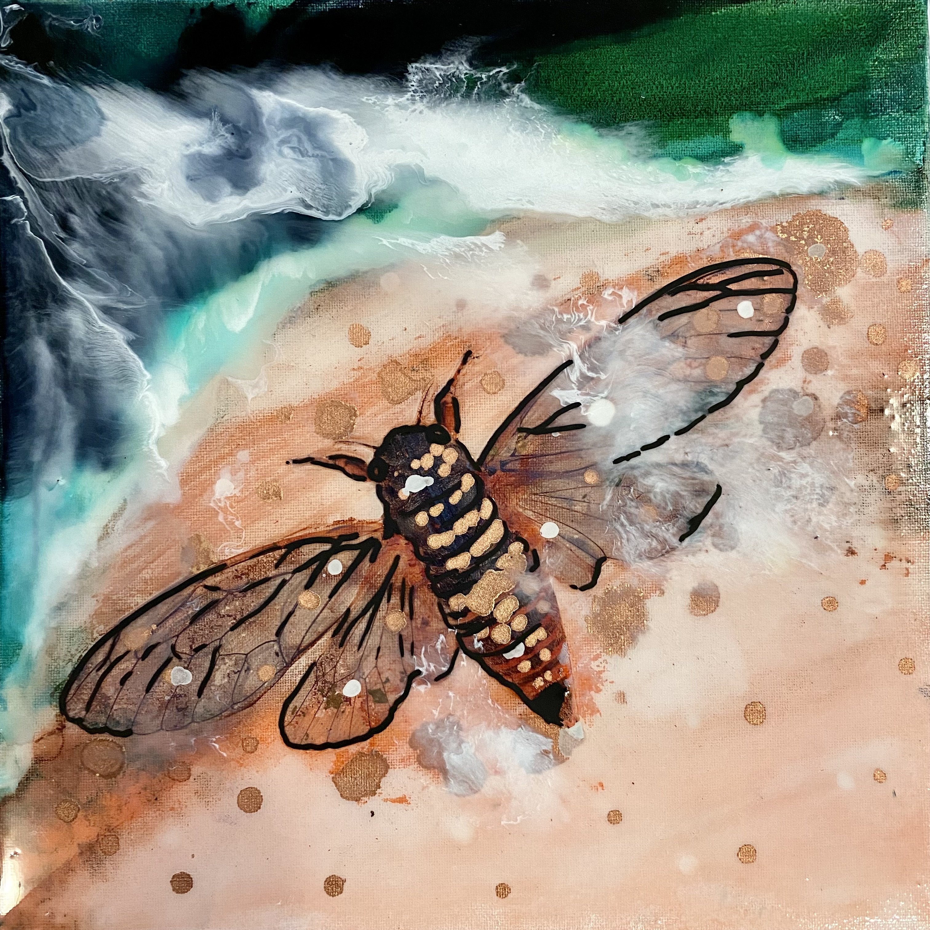 Close to Extinction - Cicada . Seascape Commission
