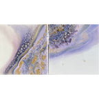 - Light Amethyst Gemstone Artwork with Amethyst Abstract Crystal Artwork