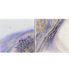 - Light Amethyst Gemstone Artwork with Amethyst Abstract Crystal Artwork